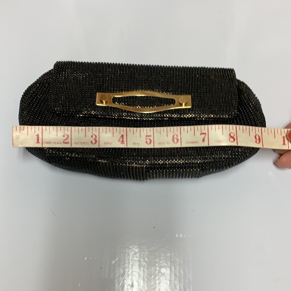 Vintage Whiting and Davis mesh ball clutch purse - Picture 15 of 17